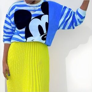 Disney Mickey Mouse Vtg Sweater Unisex Sz M Kidcore 1990s 90s Oversized
